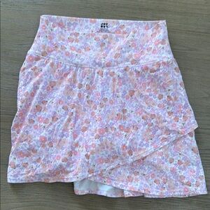 JoyLab Pink and White Floral Skort